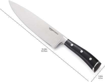 Classic 8-Inch Full Tang High Carbon Stainless Steel Chef'S Knife, Multipurpose Kitchen Knife with Three Rivets, Silver5