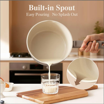 Ceramic Pots and Pans Set Nonstick, 20Pcs Cookware Set, Taupe | Non Stick Ceramic Coating, Non-Toxic Healthy Kitchen Cooking Set, Induction Compatible, Dishwasher Safe, PFAS/PTFE/PFOA Free6