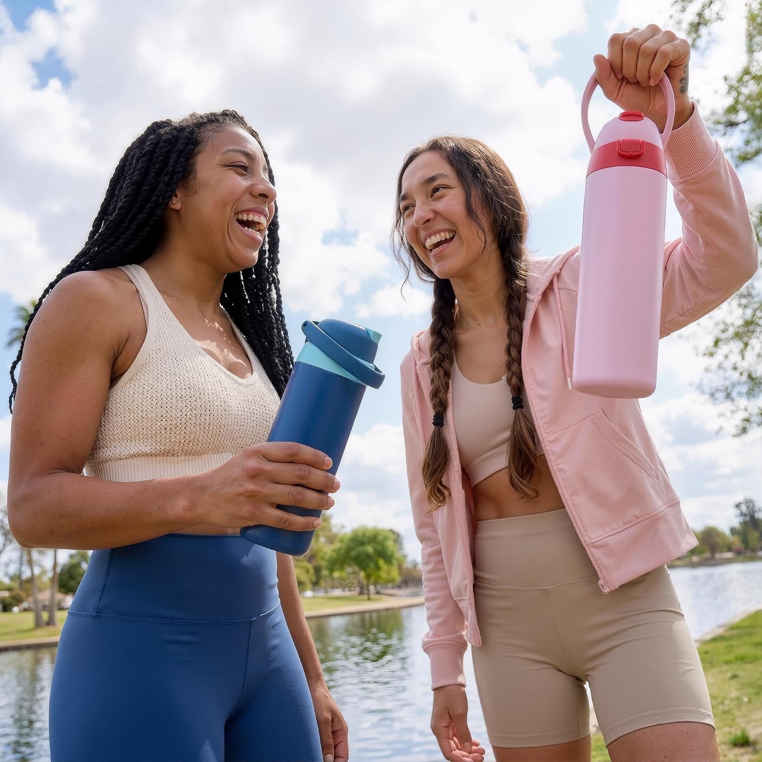 18-oz-insulated-water-bottle-stainless-steel-water-bottle-with-2-in-1-straw-and-push-button-spout-lid-keeps-24-hours-cold-double-wall-vacuum-leak-proof-bpa-free-for-sports-travel-blue
