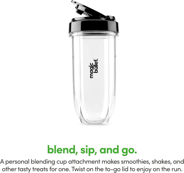 Combo Blender, 600W, 48Oz Pitcher, 16Oz Cup with To-Go Lid, Easy Cleaning, Cross Blade, for Smoothies, Sauces, Shakes, Salsa, Hot Blends, Silver, MBF502009