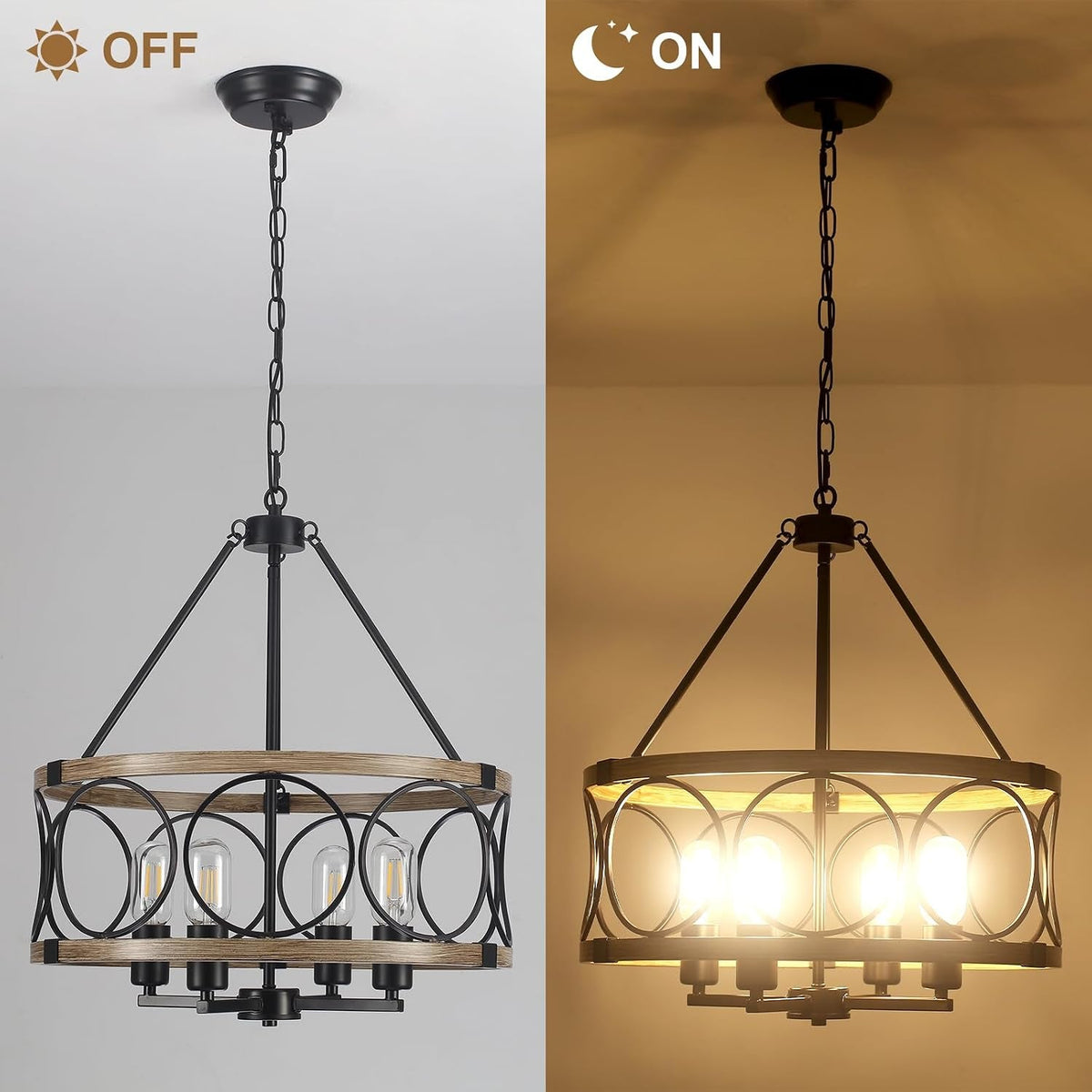 4-light-farmhouse-chandelier-rustic-faux-wood-chandeliers-dining-room-light-fixture-round-pendant-light-hanging-kitchen-island-light-for-living-room-entryway-foyer-black-wood-grain