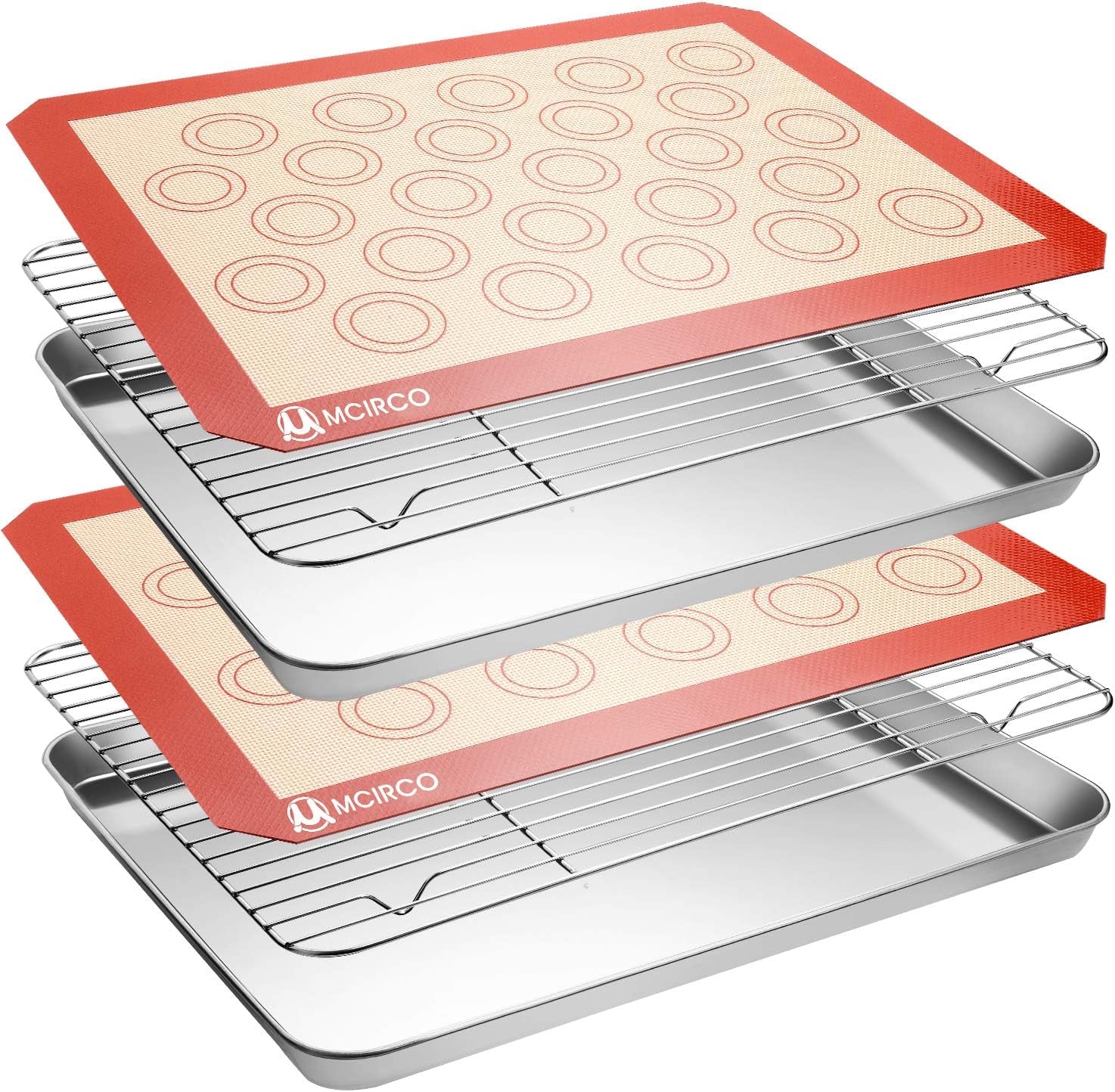 baking-sheet-with-cooling-rack-baking-mat-set-set-of-6-stainless-steel-cookie-pan-with-cooling-rack-2-sheets-2-racks-2-mats-baking-pan-size-16-x-12-x-1-inch-easy-clean