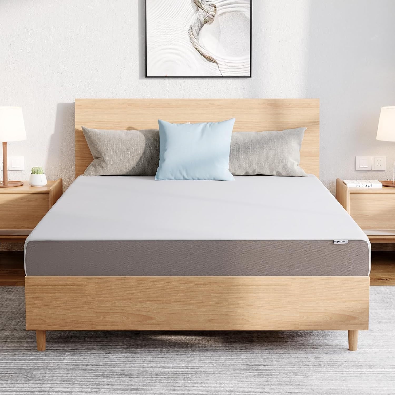 breathable-memory-foam-plush-mattress-queen-white-grey-80-x-60-x-8-inches