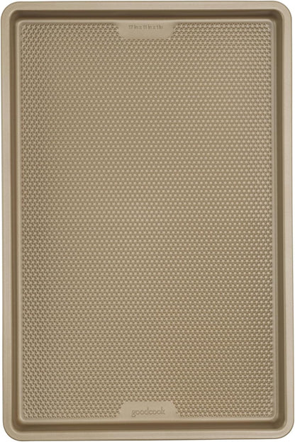 Bestbake Nonstick Textured Carbon Steel Cookie Sheet, 11" X 17", Large Baking Sheet, Even Heating, Scratch-Resistant, Non-Toxic, Durable, Ideal for Baking and Sheet Pan Dinners1