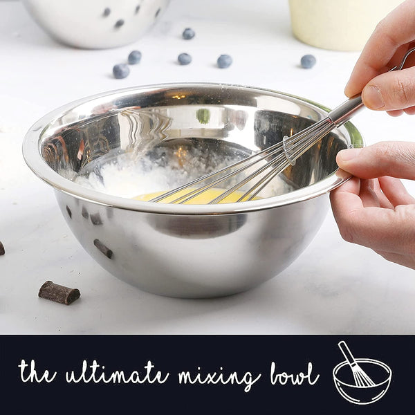 Stainless Steel Mixing Bowls Set, 5-Piece Meal Prep & Food Storage4