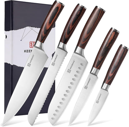 Kitchen Knife Set of 5, Professional Razor Sharp Chef Knife Set1