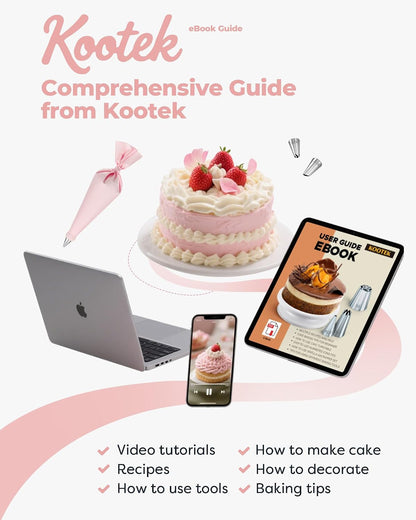 158 Cake Decorating Kit Baking Supplies Tools for Beginners & Pros | Cake Stand Turntable, Icing Piping Tips, Disposable Reusable Pastry Bag, Spatulas, Video Tutorial, Pattern Chart7