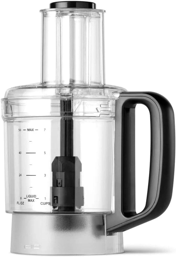 Nutribullet Triple Prep System Food Processor Work Bowl with Lid & Pusher, 1500 Watts, Clear/Black1