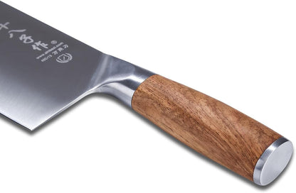 Meat Cleaver Knife, 7.5-Inch Professional Stainless Steel Butcher Knife Chinese Cleaver for Kitchen Use Anti-Slip Wooden Handle6