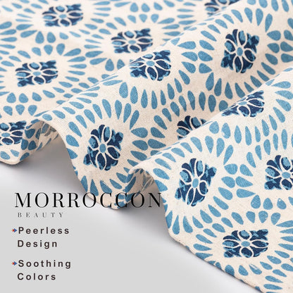 Cloth Napkins Set of 12 Cotton Linen, 20X20 in Moroccan Beauty5