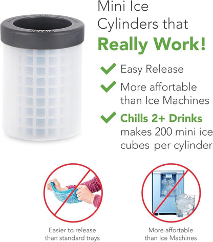 Mini Ice Squeeze & Release Cylinder, 2-Pack, Mini-Ice Cube Makers3