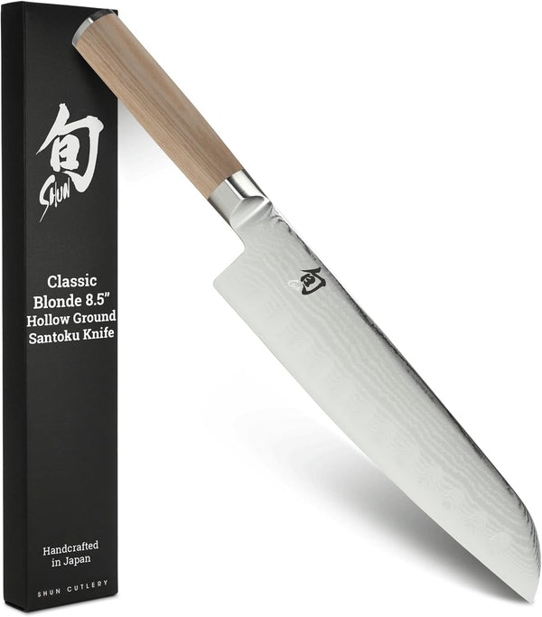 Shun Classic Blonde 8.5" Hollow Ground Santoku Knife1