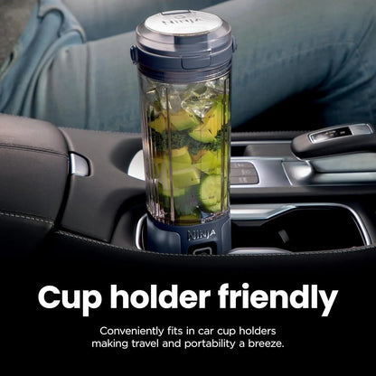 Ninja BC151NV Blast Portable Blender, Cordless, 18Oz. Vessel, Personal Blender-For Shakes & Smoothies, BPA Free, Leakproof-Lid & Sip Spout, USB-C Rechargeable, Dishwasher Safe Parts, Denim Blue | USB-C Rechargeable, Cordless Blending Anywhere. Blastblade Crushes Ice & Frozen Fruit. Leakproof Sip Lid, Dishwasher Safe.8