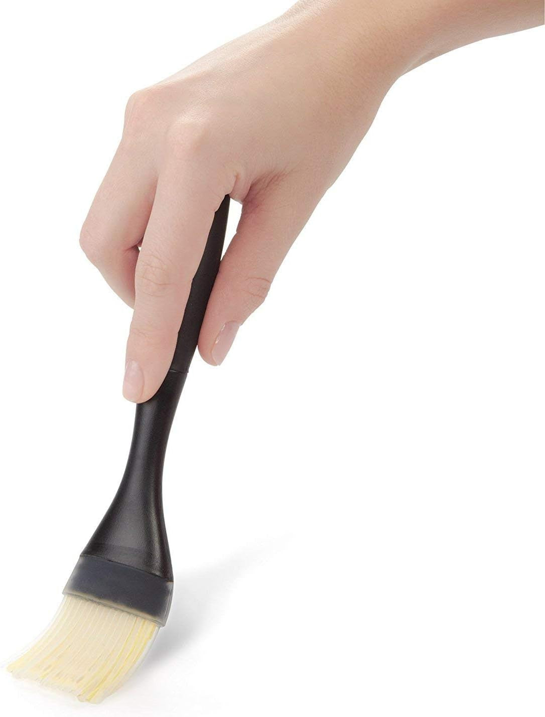 oxo-good-grips-silicone-basting-pastry-brush-large-10-8-in-unique-bristle-design-wont-retain-odors-clump-patented-center-hole-bristles-hold-liquids-heat-resistant-dishwasher-safe