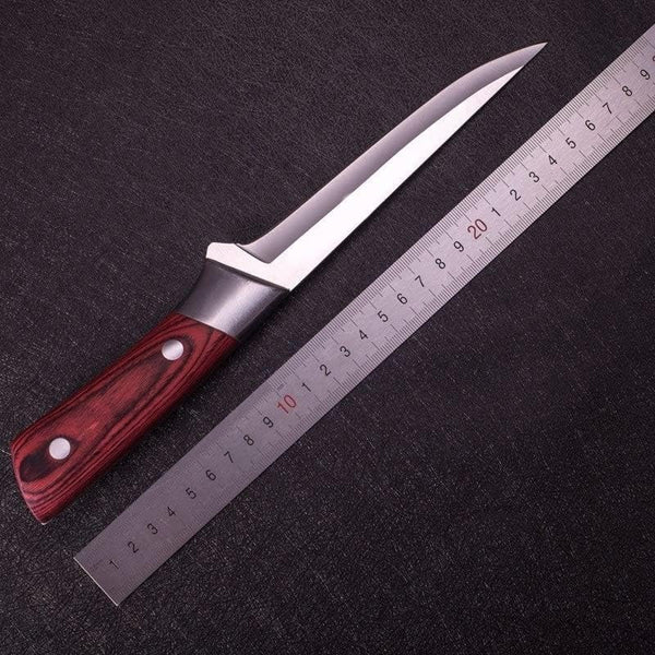 Meat Cleaver Knife, Handmade Forged Kitchen Boning Knife Butcher Knife Meat Cleaver Chinese Knives Slaughter Knife Cutter Tool (Color : without Cover)2