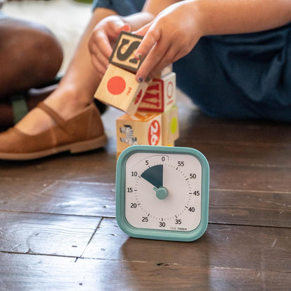 Home MOD – 60-Minute Visual Timer Home Edition, Silent Operation Study Tool for Kids Desk, Homeschool Supplies, Office & Meetings (Lake Day Blue)2