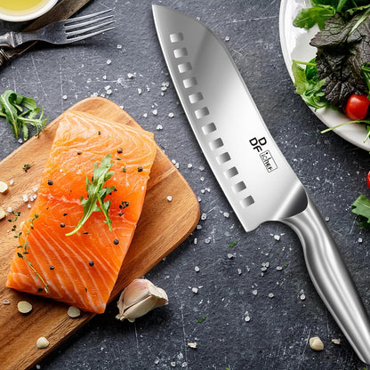 Chef Knife 7 Inch, High-Carbon Stainless Steel Santoku, Dishwasher Safe6