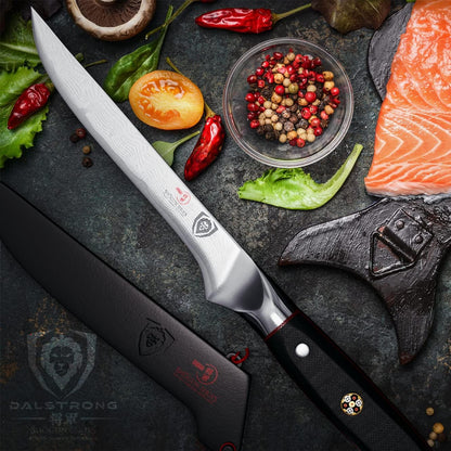 6" Boning Knife - AUS-10V Damascus Steel6