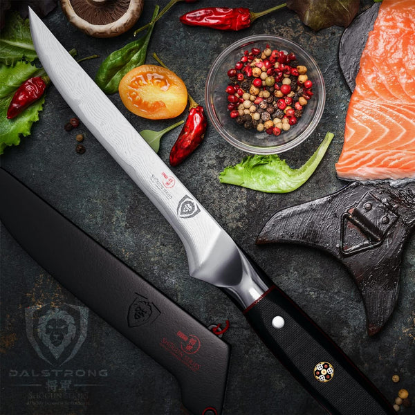 6" Boning Knife - AUS-10V Damascus Steel6