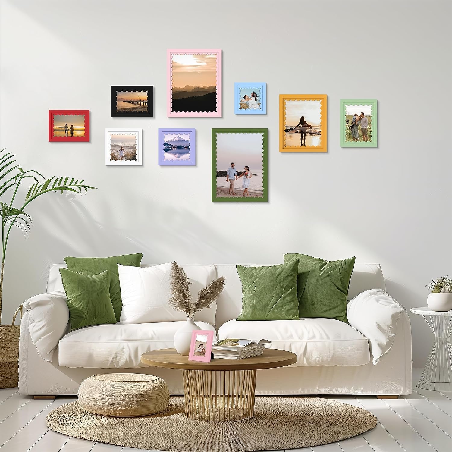 8x10-picture-frame-with-real-glass-colorful-solid-wood-photo-frames-with-wavy-mat-for-tabletop-and-wall-hanging-blue-1-pack