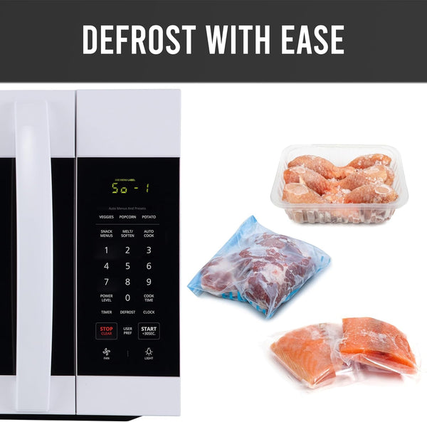 1.7 Cu. Ft. Countertop Microwave Oven – 1000 Watts Power, Auto Cook Settings, Defrost, Easy Clean and Child Safety Lock - White5