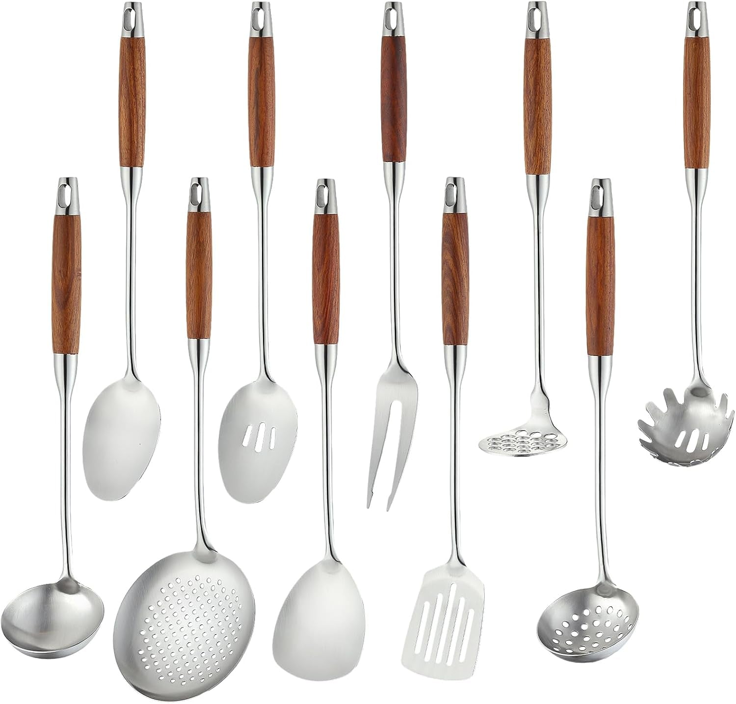 18-10-stainless-steel-kitchen-utensils-set-10-piece-cooking-utensils-with-wood-handle-heat-resistant-kitchen-tool-set-with-spatula-spoon-ladle-skimmer-slotted-turners-pasta-turner-ladl-fork