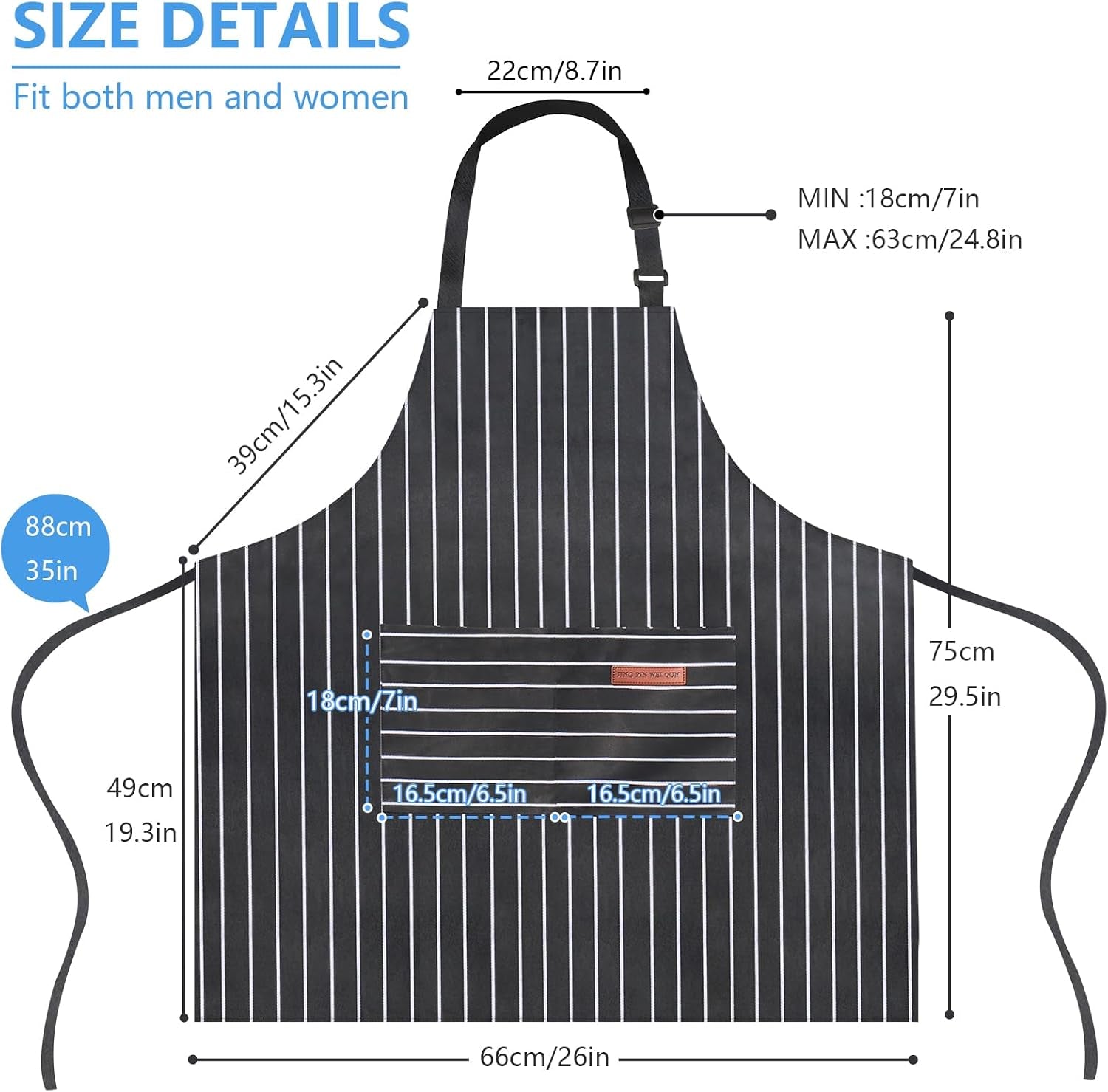 adjustable-kitchen-aprons-unisex-2-pack-2-large-pockets-cotton-polyester-blend-bib-apron-for-home-bbq-restaurant-use