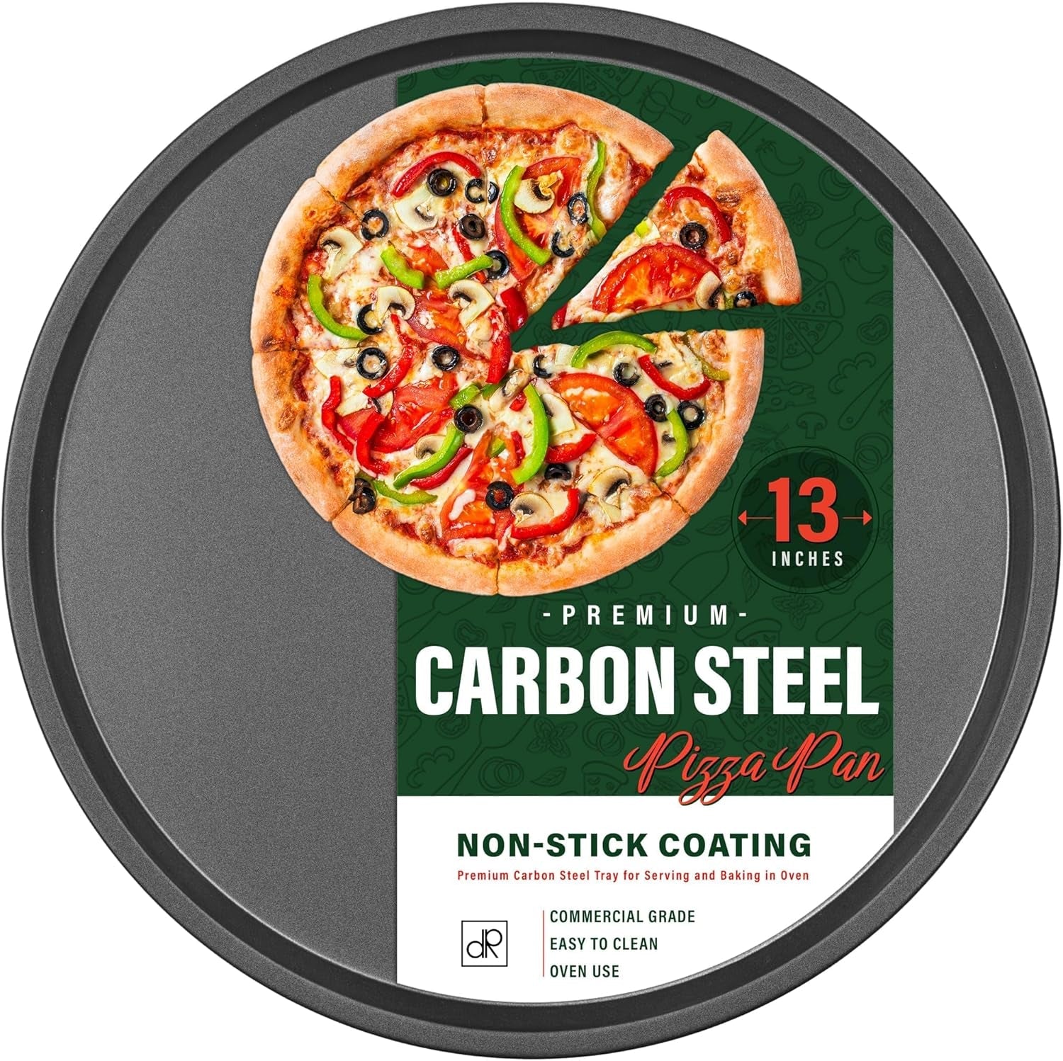 13-inch-carbon-steel-pizza-pan-non-stick-baking-tray-1-pack