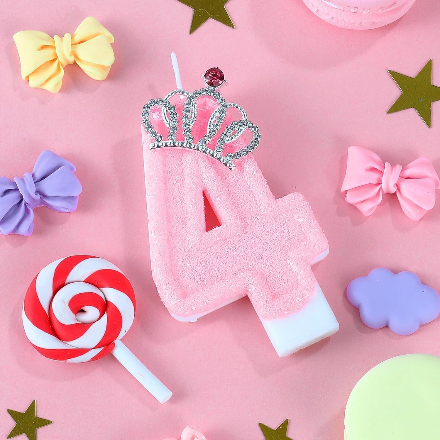 pink-birthday-candle-crown-number-4-candles-cake-candle-pink-birthday-cake-topper-cupcake-decorations-party-decor-for-girls-and-women-anniversary-celebrations-supplies-favors