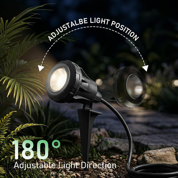 6 FT Cord LED 7.5W 800LM 4000K Landscape Spot Lights, Plug In3