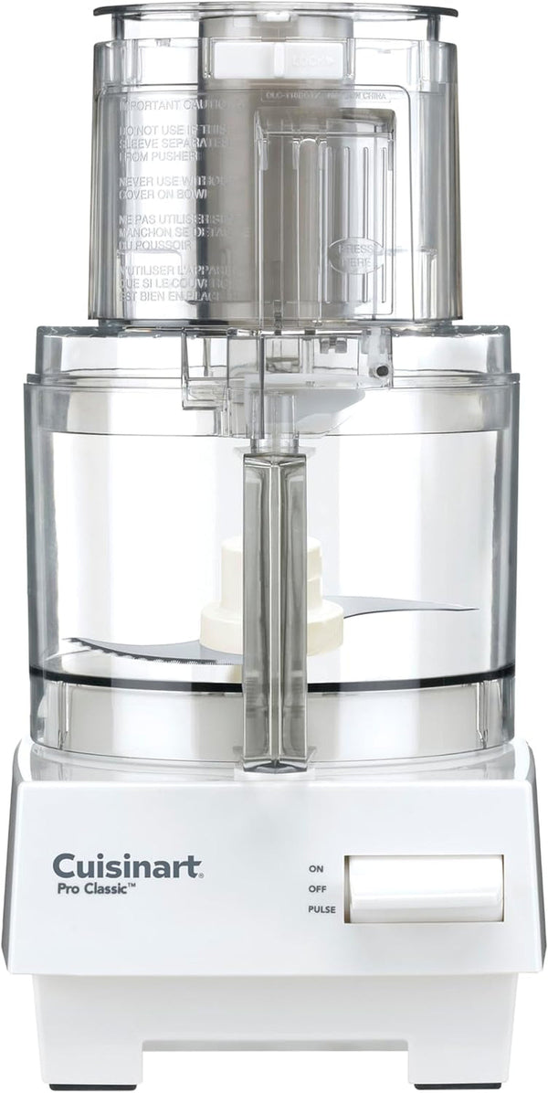 7-Cup Pro Classic Food Processor, 600-Watt Motor, Vegetable Chopper & Blender for Mincing, Dicing, Shredding, Puree & Kneading Dough, DLC-10SYP1, White | 600W Motor, Minces, Dices, Shreds, Purees and Kneads Dough1