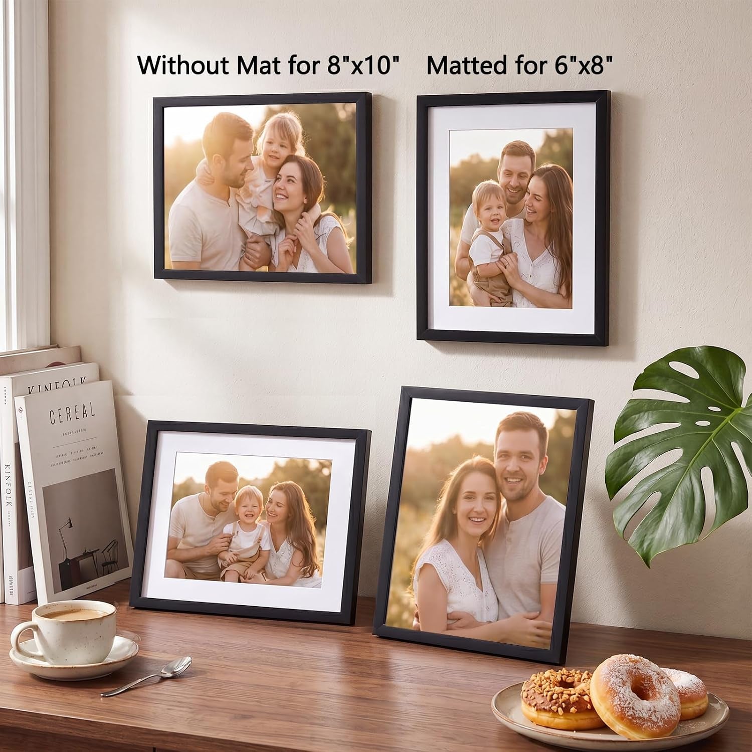 8x10-picture-frame-set-of-3-with-plastic-cover-pvc-black