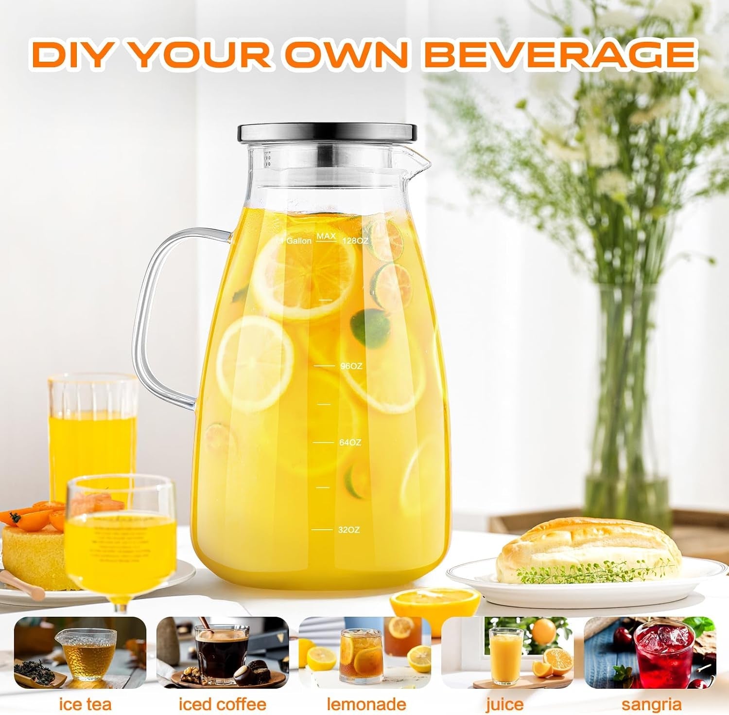 glass-pitcher-with-lid-and-handle-glass-water-pitchers-1-gallon-thickened-borosilicate-glass-iced-tea-pitcher-drip-free-spout-heat-resistant-stovetop-dishwasher-safe-jug-jar