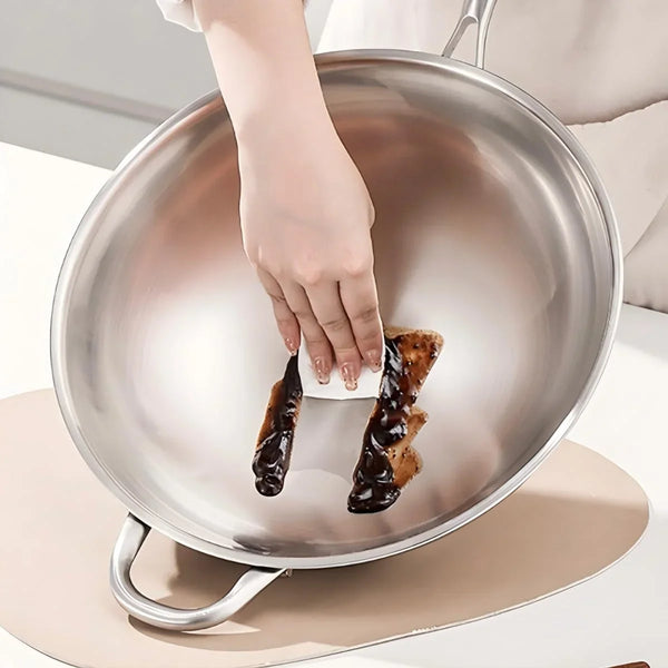 12.5 Inch Stainless Steel 316 Wok with Lid, Stir-Fry Pans, Dishwasher and Oven Safe, Works on Induction (12.5 Inch)8