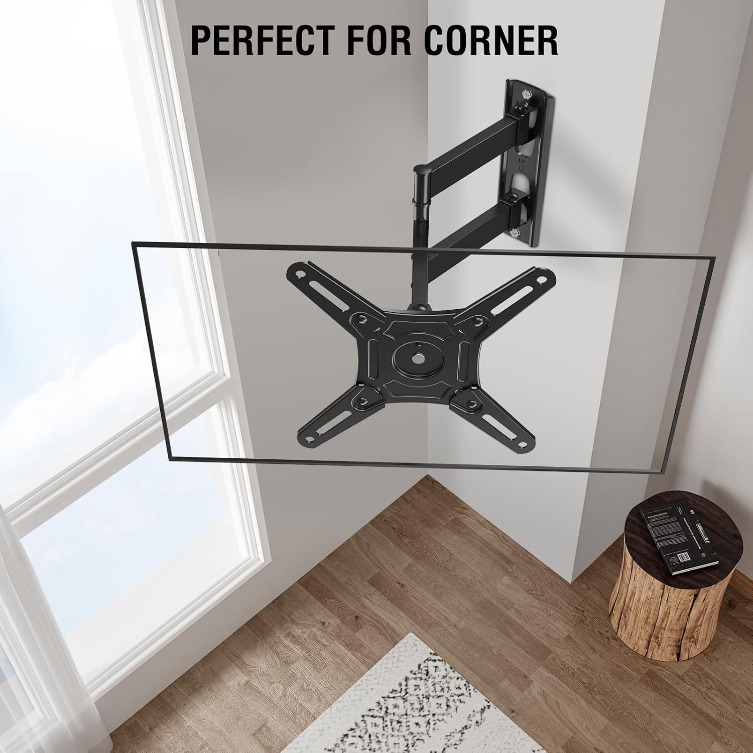 full-motion-tv-wall-mount-14-42-tv-monitor-vesa-200x200-44-lbs-supports-swivel-tilt-extension-rotation-sturdy-bracket-for-led-lcd-televisions-and-desktop-monitors