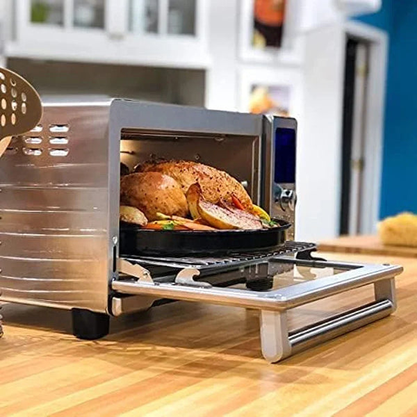 Bravo Air Fryer Toaster Smart Oven, 12-In-1 Countertop Convection | 30-QT XL Capacity, 50°-500°F Temperature Controls, Top and Bottom Heater Adjustments 0%-100%, Brushed Stainless Steel Look7