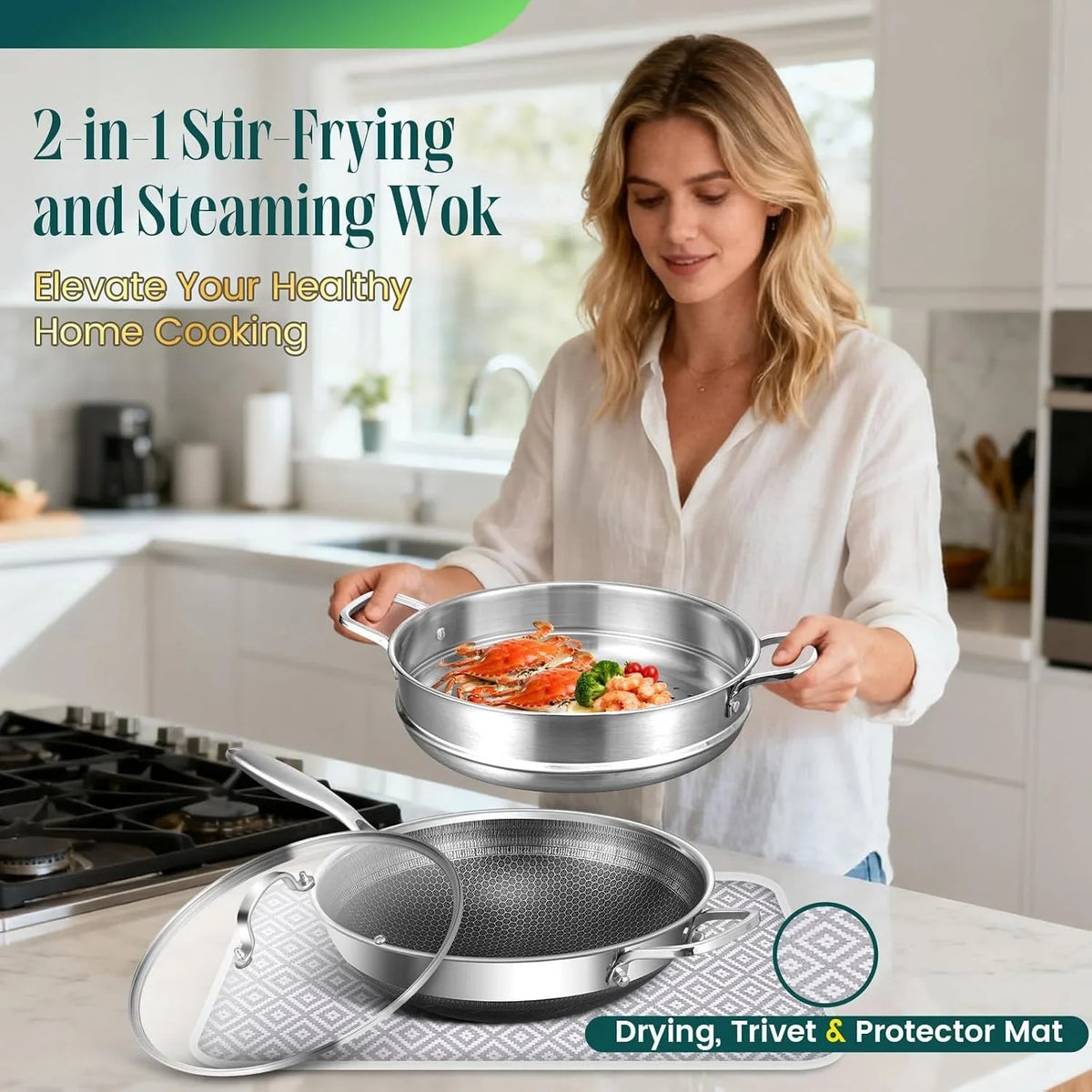 hybrid-13-inch-wok-with-steamer-nonstick-stainless-steel-wok-wok-pan-stir-fry-pans