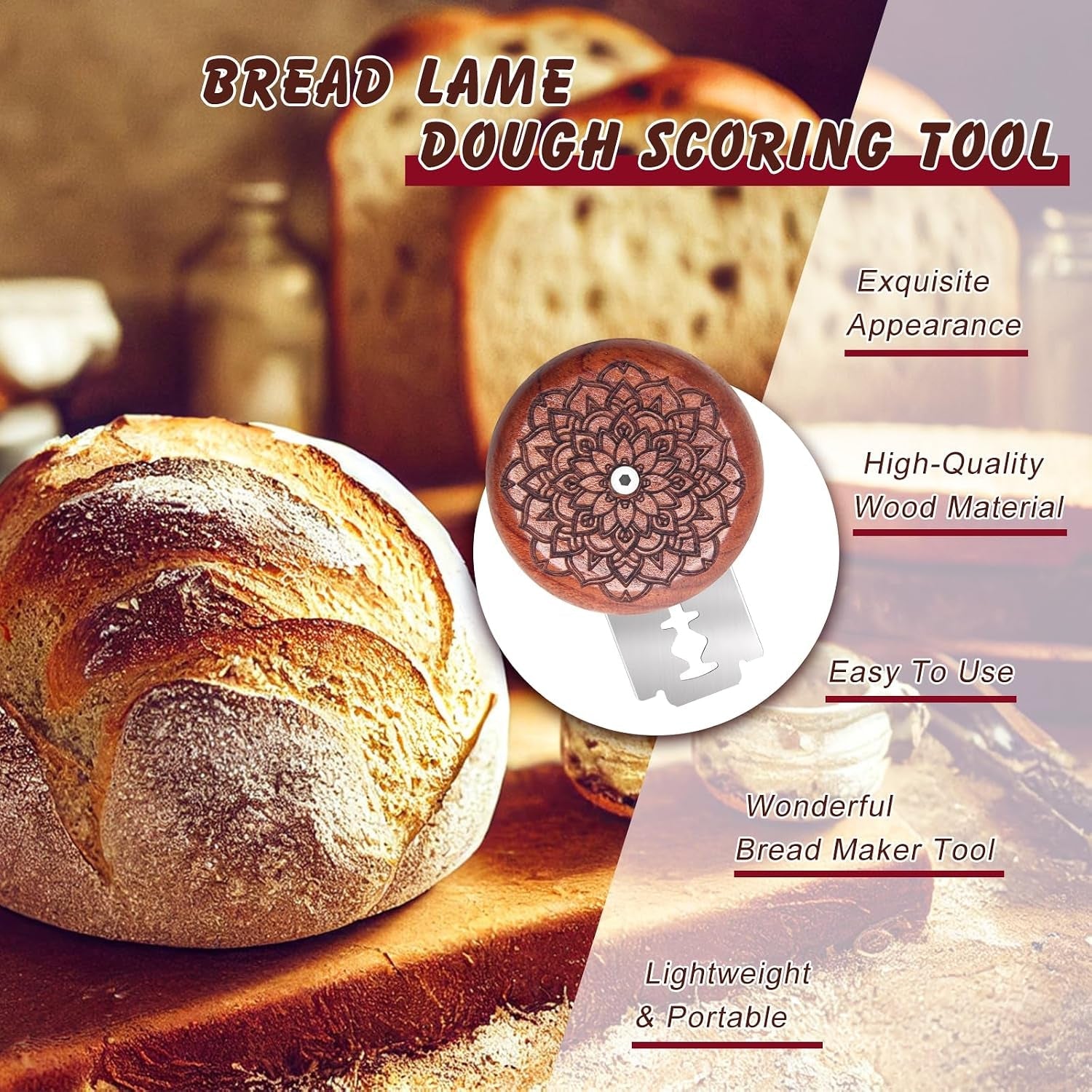 1-10-pcs-sourdough-bread-lame-scoring-tool-best-bread-lame-cutter-for-sourdough-bread-lame-wooden-bread-lame-dough-scoring-tool-include-10-razor-blades-and-storage-cover