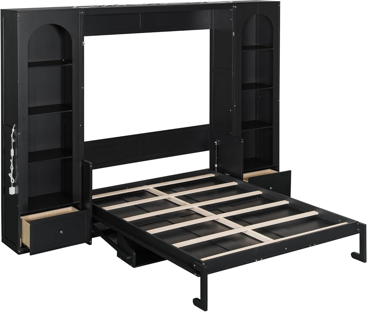 queen-murphy-bed-with-desk-and-storage-led-light-solid-wood-hideaway-murphy-wall-bed-with-storage-shelves-bookcase-and-drawers-for-adults-bedroom-office-library-queen-black