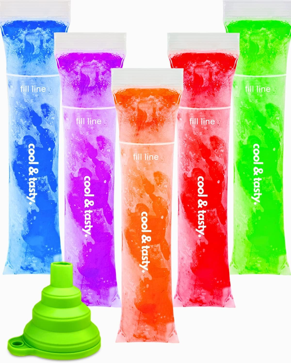 150-disposable-popsicle-mold-bags-with-zip-seals-8x2-freezer-tubes-for-diy-ice-pops-yogurt-juice-fruit-smoothies-includes-funnel-bpa-free-ice-pop-molds