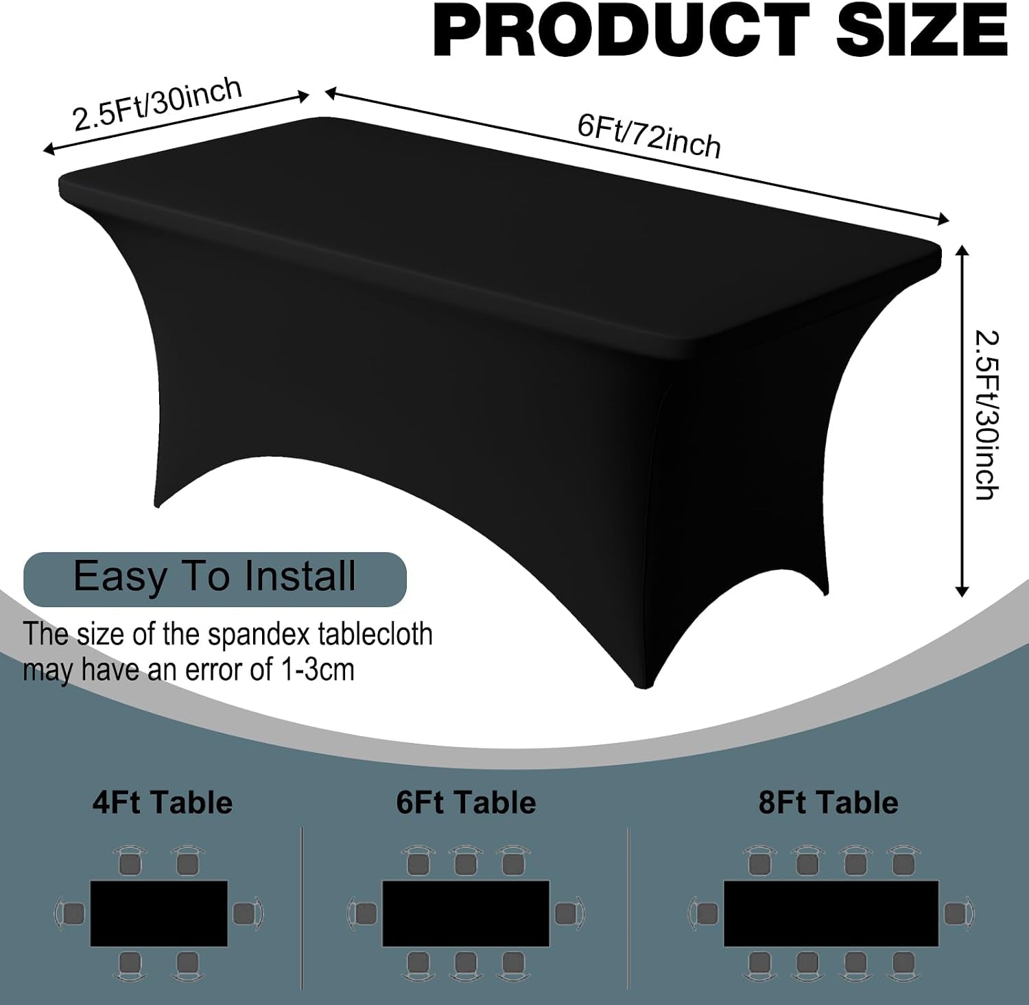2-pack-6ft-black-spandex-table-cloth-72-x-30-inch-rectangular-stretch-tablecloth-wrinkle-resistant-scretch-table-cover-for-wedding-party-banquet-picnic-outdoor-decoration