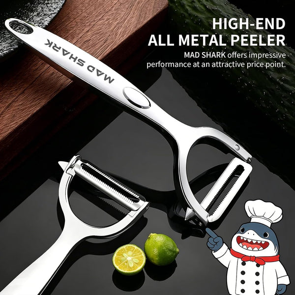 Vegetable Peeler, Peels Smoothly Serrated Blade for Kitchen2