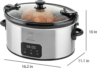 6-Quart Digital Slow Cooker with Locking Lid6