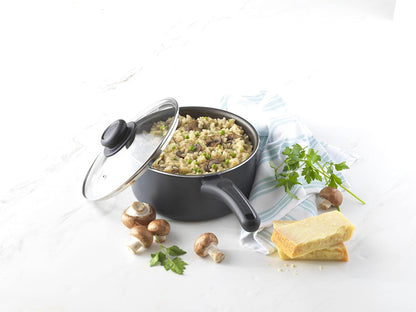 Everyday Sauce Pan with Lid, 3 Quart, Black6
