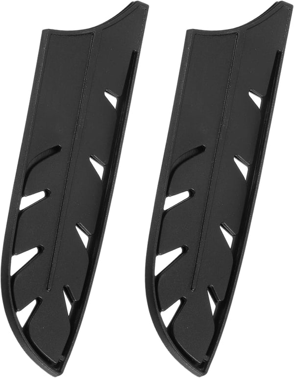 2Pcs Knife Cover Sleeves Blade Edge Guards for 7" Santoku Knife Blade Edge Protector Universal Knife Sheath for Kitchen, Black1