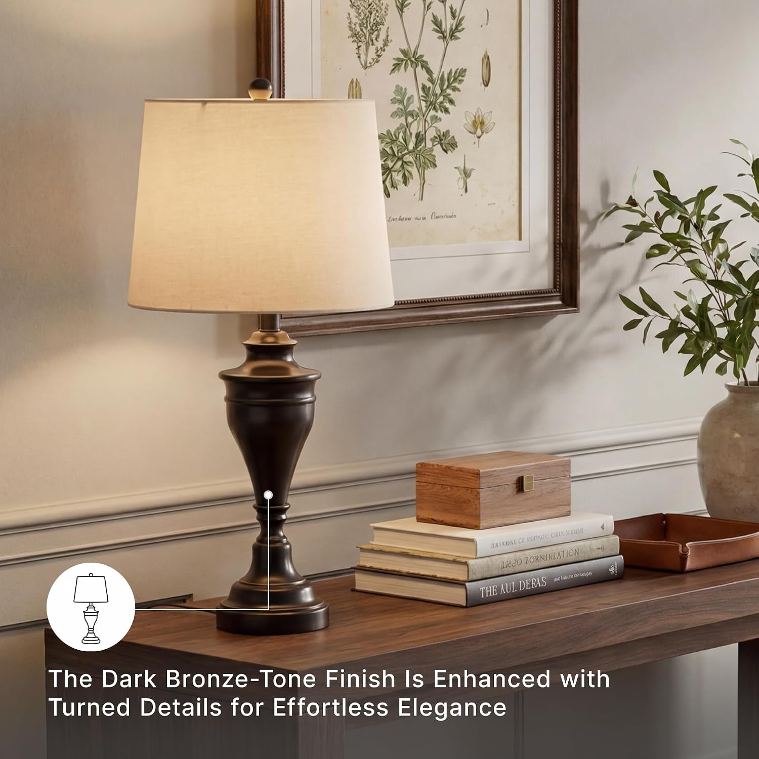 signature-design-by-ashley-table-lamp-set-of-2-dark-bronze-fabric-hardback-shade-28-5-inches-tall-traditional-double-pillar-base-3-way-switch-living-room-use-darlita-series