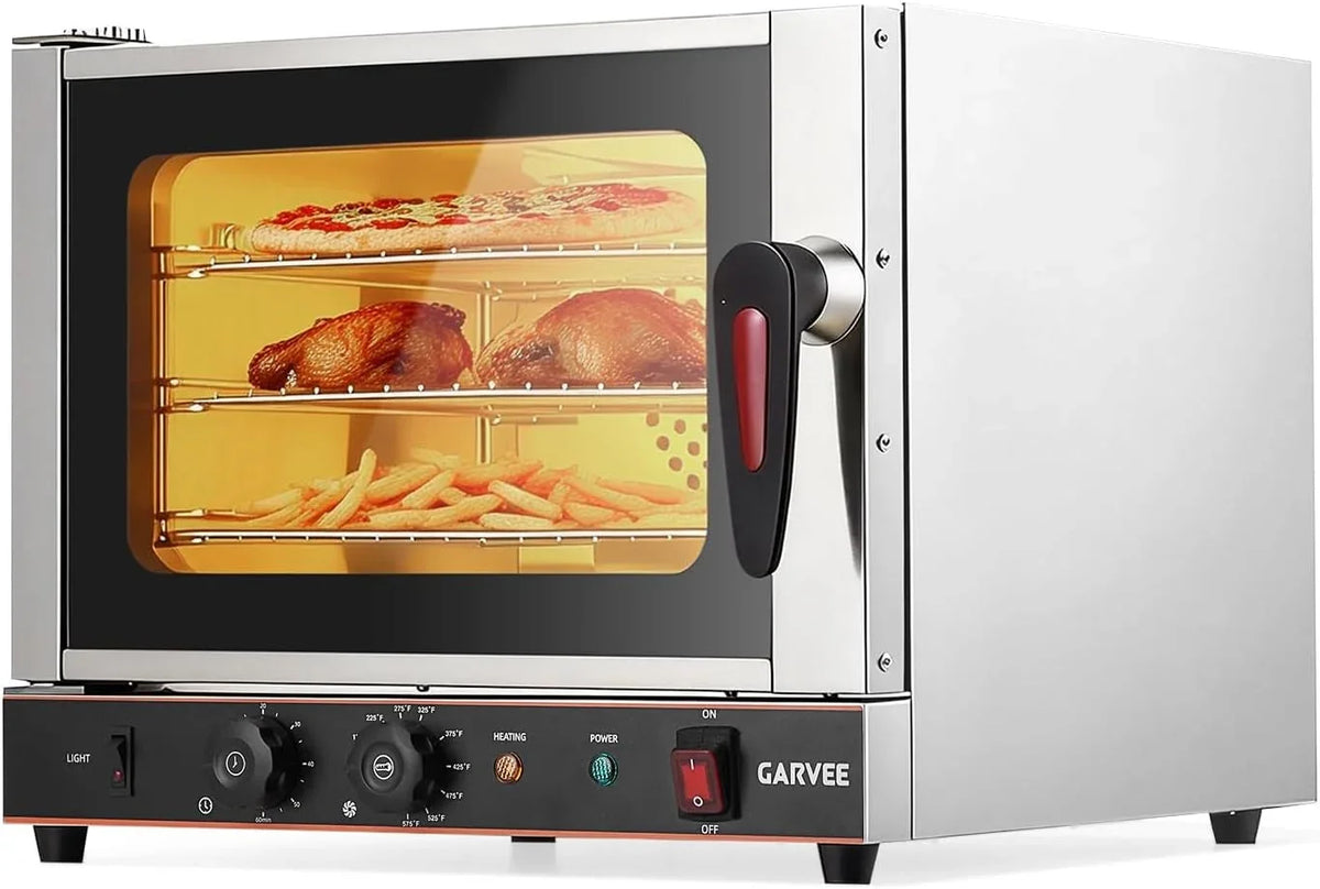 compact-22l-commercial-countertop-convection-toaster-oven-3-tier-air-fryer-1440w-adjustable-temp-30-c-300-c-half-size-stainless-steel-with-trays-wire-racks-kitchen-appliance