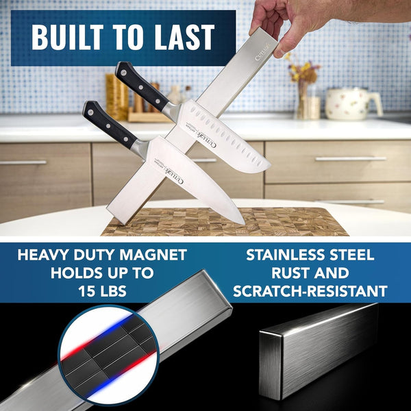 Magnetic Knife Holder for Wall & Fridge, 16" Knife Magnetic Strip5