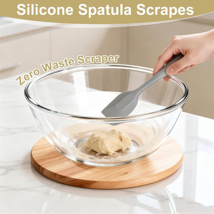 4.7 Quart Large Glass Mixing Bowl with Lid,Large Glass Bowl for Sourdough Bread Making,Kitchen Salad Bread Storage5