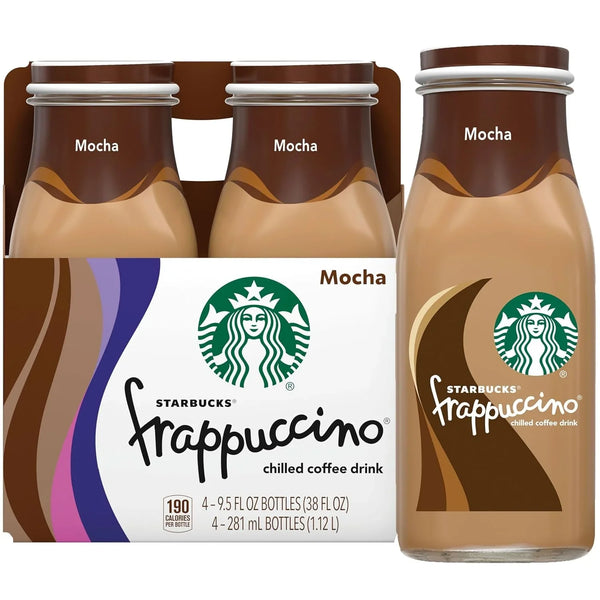Starbucks Frappuccino, Mocha, Coffee Drink, 9.5 Oz (Pack of 4)1